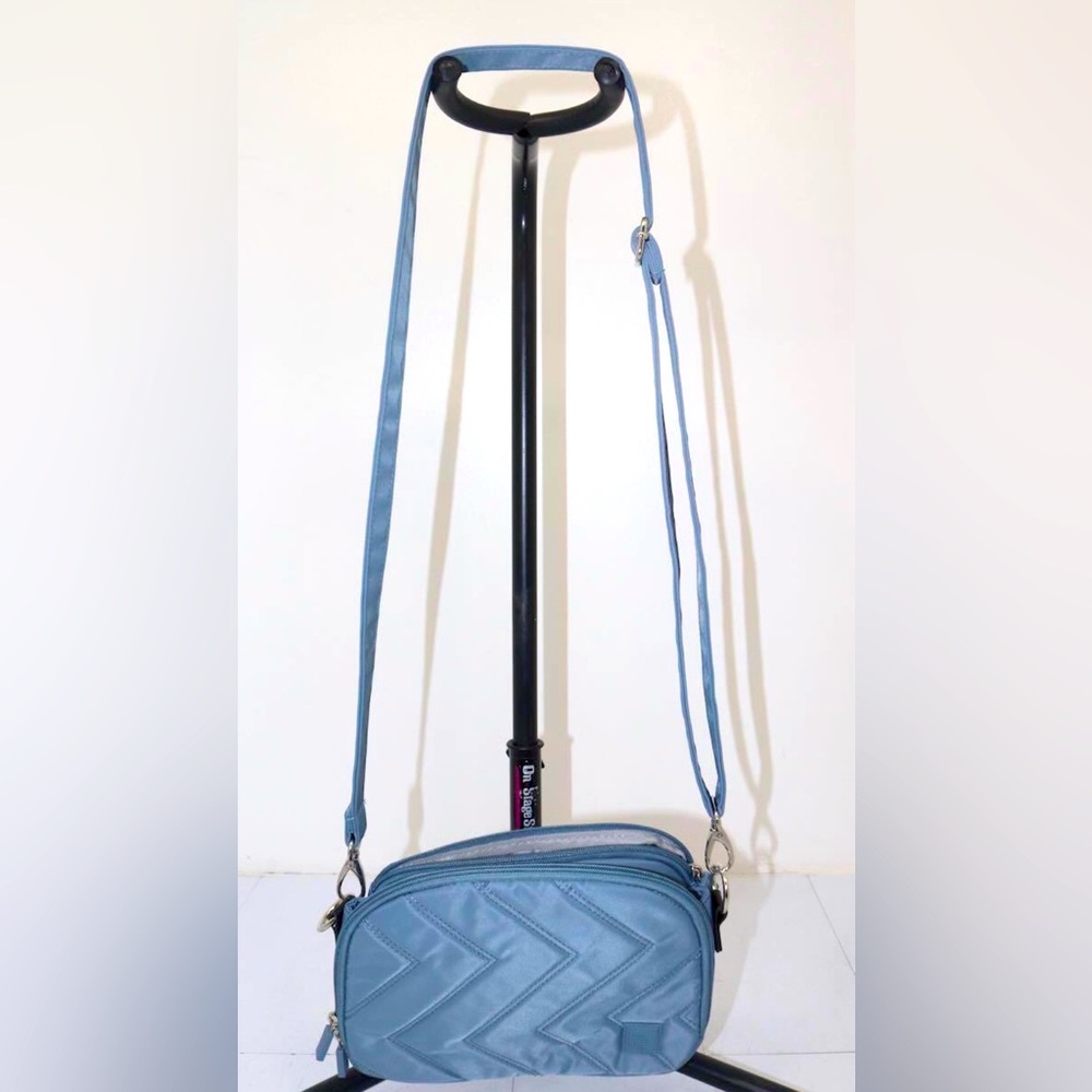 IHKWIP zigzag baby blue crossbody purse